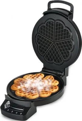 Zdjęcie produktu dla Gofrownica w kształcie serca 1200w czarna - Little Balance - 8382 -