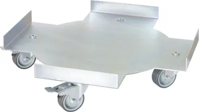 Produktbild von WAGNER Pflanzenroller STEEL DESIGN - Ø 38 x 10 cm, Soft-Rollen, Bremsen, innnen & außen, Stahl, Tragkraft 100 kg - 20701001