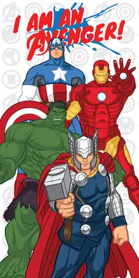 Obrázok produktu pre Avengers Sprchový uterák Uterák na pláž 70 x 140 cm