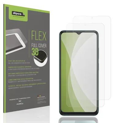 Immagine prodotto di 2x Pellicola protettiva opaca per Itel A100Cs Protezione Antiurto Anti-Shock