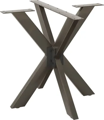 Obrázek produktu pro Noha jídelního stolu ve tvaru pavouka černá 85 x 85 x (72-73) cm ocel