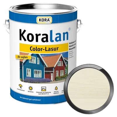 Produktbild von KORA Koralan Color-Lasur 2.5 Liter Opalweiss