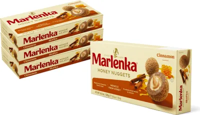 Productafbeelding van MARLENKA® 3+1 Honingballetjes met kaneel - Voordelige verpakking (4 x 235 g)
