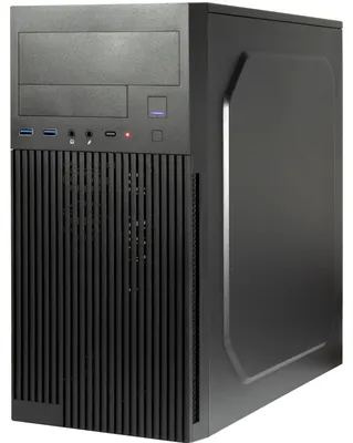 Obrázek produktu pro Inter-Tech IT-6521 Straight, Micro Tower, PC, Černá, Micro ATX, Mini-ITX, Domov/kancelář, 12,5 cm