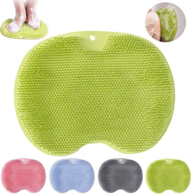 Image de Coussin de massage en silicone, antidérapant, avec ventouses, pour le massage des pieds, favorise la circulation sanguine
