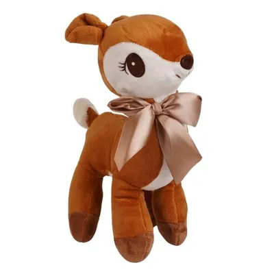 Produktbild von Kuscheltier Reh Kitz 27cm mit Satinschleife Stofftier Rehkitz Plüschtier