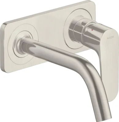 Produktbild von hansgrohe AXOR Citterio M Einhebel Waschtischmischer Unterputzmodell mit Platte und kurzem Auslauf Wandmontage, 34112800