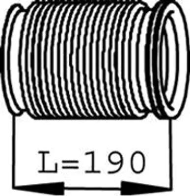 Image de Tube ondulé, système d'échappement DINEX 68239