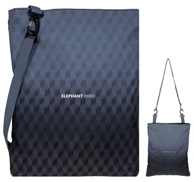 Produktbild von Turnbeutel Sportbeutel Schule Kinder Jungen Elephant Hero Signature Gym Bag Schuhbeutel Tasche Attach Bag 12865 Black Cube