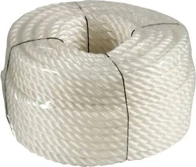Produktbild von Seidenseil, 10 mm x 50 m, weiß