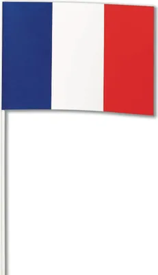 Produktbild von Frankreich-Papierfahne Länder-Fanartikel blau-weiss-rot 14x21cm - Einheitsgröße