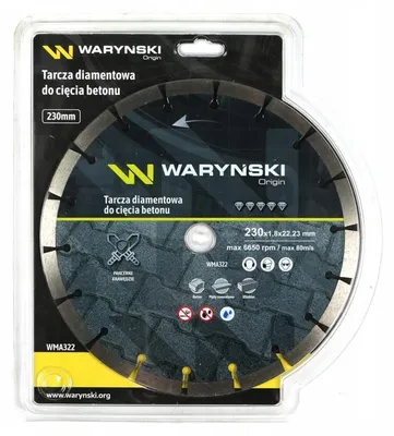Produktbild von WARYŃSKI Diamanttrennscheibe Beton 230mm segmentiert