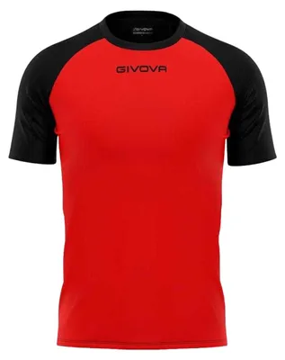 Produktbild von Givova - "Capo" T-Shirt für Herren PP10740 (XL) (Schwarz/Rot)