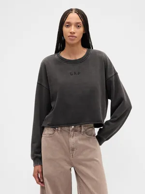 Produktbild von GAP Oversize Crop Sweatshirt, schweres Material XS