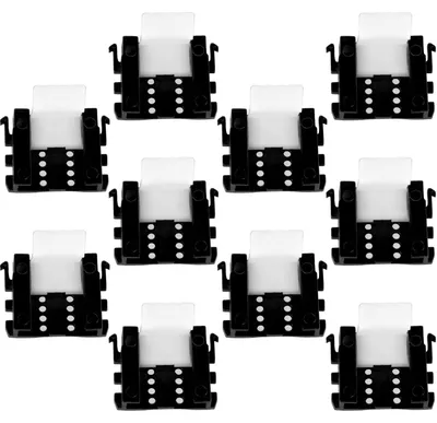 10er Set Plintbeugel für 16 mm Sockelleisten, Cliphalterung
