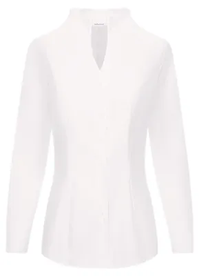 Produktbild von Seidensticker Damen Women Slim Longsleeve Baumwolle Bluse, Weiß(080644), 42 EU
