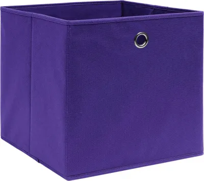 Obrázok produktu pre vidaXL Úložné boxy 4 ks Fialové 32x32x32 cm Látkové