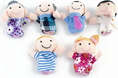 Produktbild von Plüsch-Fingerpuppen 6 Stk