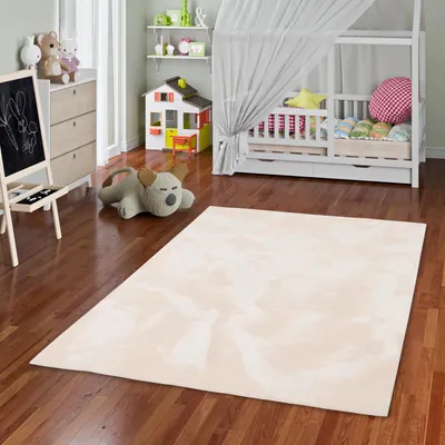 Produktbild von Kinder und Jugend Super Soft Fellteppich Pearl Kids Creme, Größe:140x200 cm