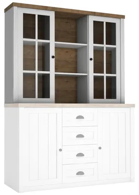 Produktbild von Klassische Schränke Schrank Anrichte Aufsatz Kommode Schrankwand W2D Kommode