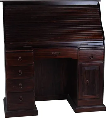 Produktbild von MiaMöbel Sekretär Mexico Möbel 120x125x58 cm Kolonialstil Massivholz Pinie Kolonialstil