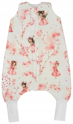 Produktbild von Sommer Babyschlafsack mit Füßen und Socken 0.5 TOG 100% Baumwolle L 110-122