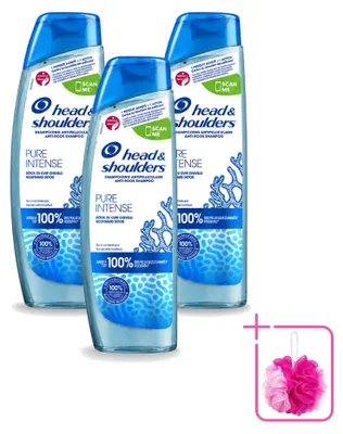 Produktbild von 3 x Head & Shoulders Anti-Schuppen Shampoo Pure Intense Hoofdhuid-Detox 250 ml - Sparpackung - 3 Stücke