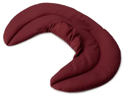 Produktbild von Nackenhörnchen mit Stehkragen weinrot - Leinsamenkissen - Nackenkissen Wärmekissen - Ein sehr wohliger Nackenwärmer