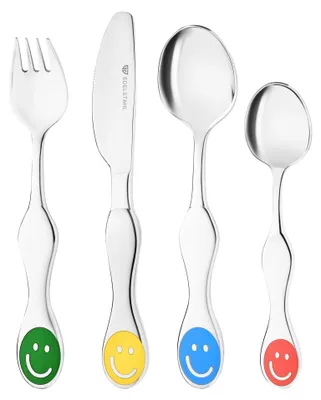 Kinderserviesset 4-teilig, Porzellan, bunte Tiermotive