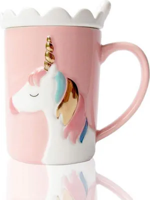 Image de Licorne Tasses Céramique Rose Cadeau Fille Mugs Enfants Tasses à thé