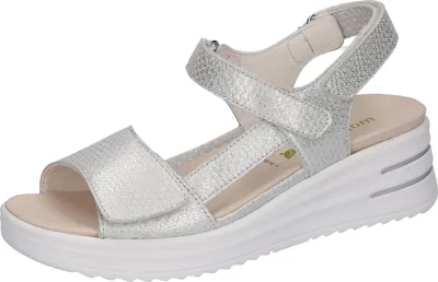 Produktbild von Waldläufer Damen Sandaletten DINA 21999-3.5, 21999-4, 21999-4.5, 21999-5, 21999-5.5, 21999-6, 21999-6.5, 21999-7, 21999-7.5, 21999-8 WDL-795008-187 SILBER 3.5