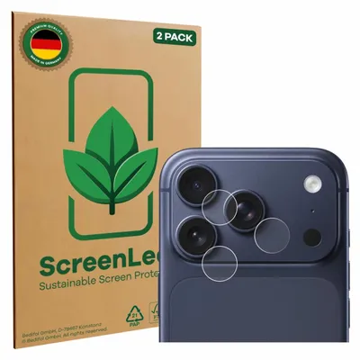 Produktbild von 2x ScreenLeaf Schutzfolie für Apple iPhone 17 Pro (NUR Kameraschutz) Displayschutz Display Schutz Folie Klar Transparent