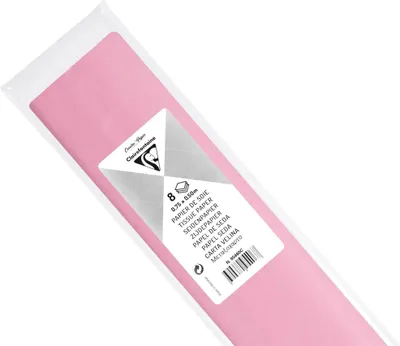 Produktbild von Clairefontaine 10x Seidenpapier, Pack. 8 Bogen 50x75cm - Mittelrosa 95460C