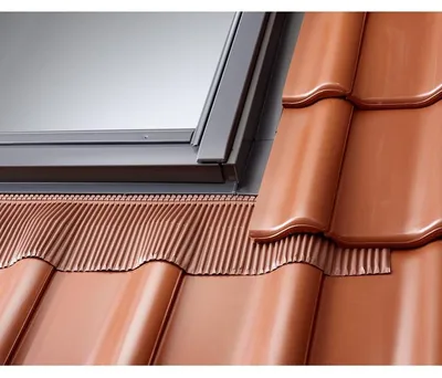 Image de Raccord Rouge brun VELUX 55x78 cm pour tuile inférieure à 120mm - EDW CK02 0700C2