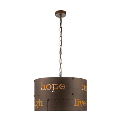 Immagine prodotto di Lampada a sospensione Coldingham a 3 luci Ø 43 cm color ruggine