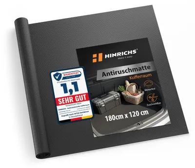 Produktbild von Hinrichs Kofferraum Schutzmatte 120 x 180 cm - Antirutschmatte Kofferraummatte A