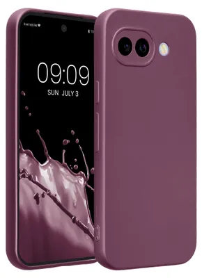 Produktbild von kwmobile Handyhülle für Google Pixel 10a Hülle - weiche Silikon Case metallisch schimmernd - Schutzhülle Cover - Metallic Lavendel