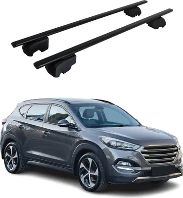Obrázek produktu pro Příčné střešní nosiče pro Hyundai Tucson 2015–2020, černá ocel, ABE