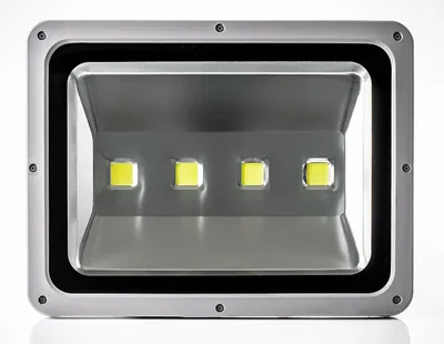 A studio shot of an LED floodlight.