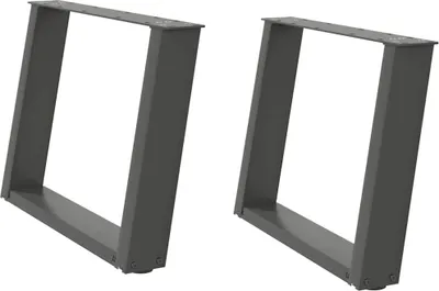 Obrázek produktu pro vidaXL Nohy konferenčního stolku ve tvaru U 2 ks. Antracit 60x(42-43) cm Ocel