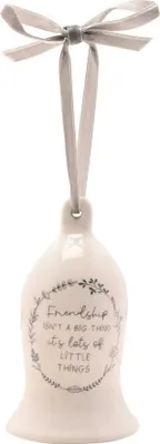 Produktbild von Celebrations - "Friendship" Glocke, Keramik WD3011 (Einheitsgröße) (Weiß)