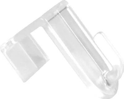 Produktbild von Türhaken Kunststoff 4er Pack in Transparent, Haken für Tür, Fenster oder Schrank verwendbar ohne Bohren, Fenster-, Kleider- und Garderobenhaken