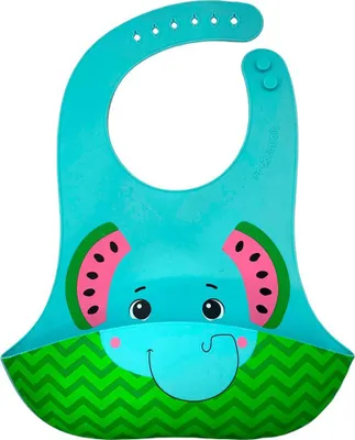 Produktbild von Frootimals Babylatz Melany Melephant blau Silikon