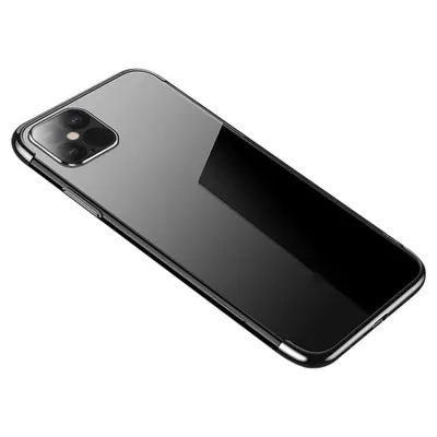 Produktbild von Clear Color Case Gel Cover mit Metallrahmen Samsung Galaxy S21 Ultra 5G schwarz