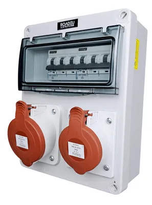 Produktbild von RoadEu Baustromverteiler 400V IP44 mit CEE 32A und CEE 16A 5P