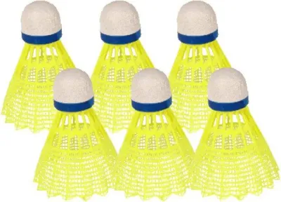 Zdjęcie produktu dla Piłki do badmintona Sporti France 6 sztuk Żółty Żółty Jeden rozmiar