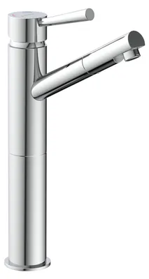 Produktbild von SCHÜTTE Waschtischarmatur CORNWALL, Design Wasserhahn Bad für Aufsatz-Waschbecken, Chrom