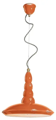 Produktbild von Ferroluce Vague-Vintage Hängeleuchte Ø 40cm Orange Rund