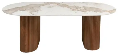 Produktbild von Esstisch Urban Chique 200*100cm aus Keramik - Marmor