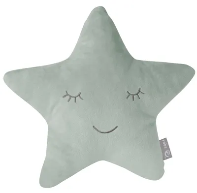 Immagine prodotto di Cuscino coccoloso roba "roba Style" Stella verde ghiaccio, morbido cuscino decorativo per camerette di neonati e bambini